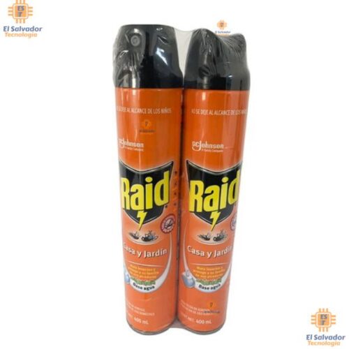 PRT-LIP0002 Raid Insecticida para Casa y Jardín 2 Unidades de 400 mL $13.95 ya incluye IVA