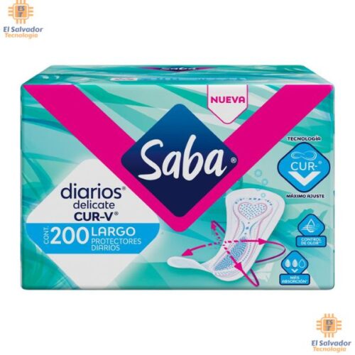 PRT-PER0006 Saba Protectores Diarios Cur-V 200 $19.50 ya incluye IVA