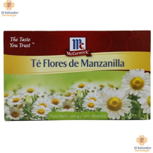 PRT-COM0002 Té Manzanilla de Flores Blancas y Amarilla 100 Unidades $11.50 ya incluye IVA