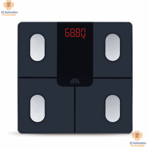 VDI-ELE0070 Báscula para baño digital de bluetooth 180 Kg color negro $26.95 ya incluye iva