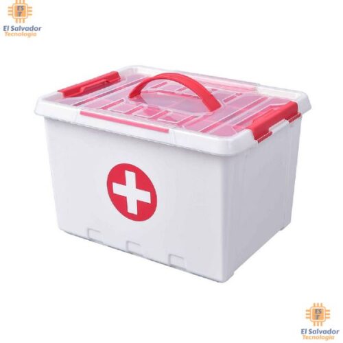 VDI-LIP0016 Caja para botiquín plástica 22 L transparente $21.95 ya incluye iva
