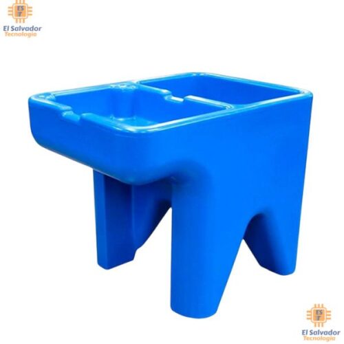 VDI-MOB0025 Pila plástica con 1 Lavadero izquierdo celeste $199.99 ya incluye iva