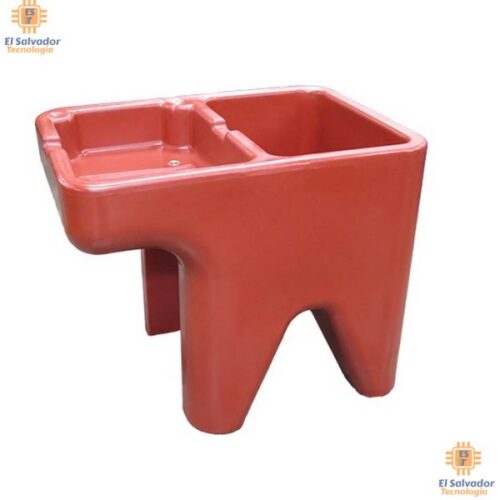 VDI-MOB0030 Pila plástica con 1 lavadero izquierdo color terracota $199.99 ya incluye iva