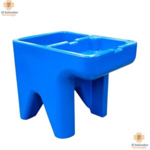 Pila plástica con 1 Lavadero derecho celeste