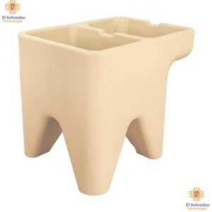 Pila plástica con 1 lavadero derecho color beige