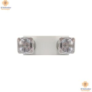 Lampara de emergencia led 2 luces luz blanca 2 CABEZAS LED AJUSTABLES DE 1.2 W