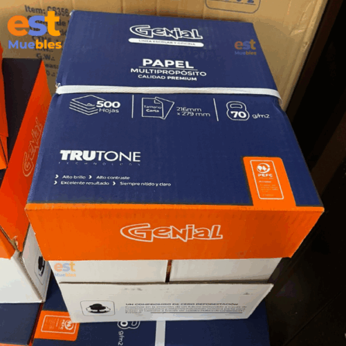 Caja de 5 Resmas de Papel Tamaño Carta