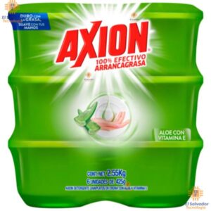 Axion Lavaplatos en Crema con Aloe y Vitamina E 6 Unidades 425 g