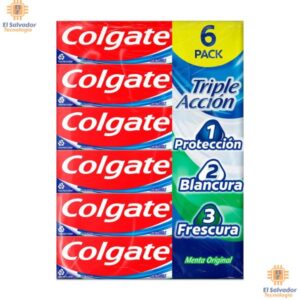 Colgate Triple Acción Crema Dental con Fórmula Anticaries 6 Unidades de 125 mL