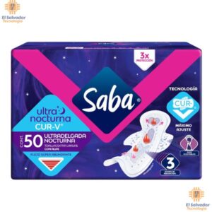 Saba Toallas Femeninas Nocturna Ultra Delgada Cur V 50 Unidades