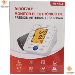 Sinocare Medidor Electrónico de Presión Arterial Tipo Brazo