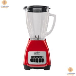 Licuadora con vaso de vidrio de 2 Velocidades color rojo OSTER
