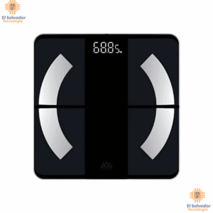 Báscula para baño digital de bluetooth 180 Kg color negro