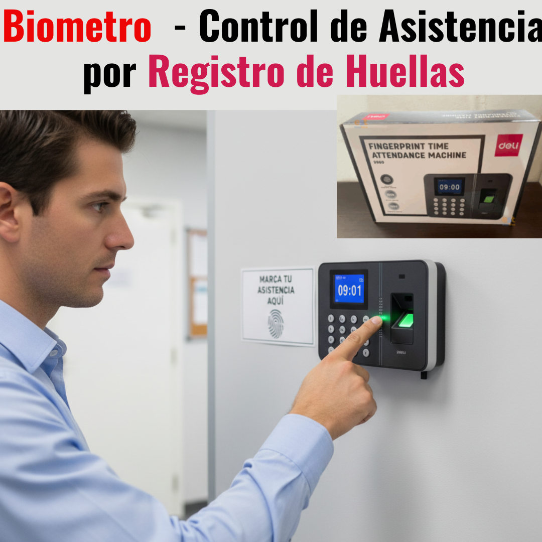Biometro - Control de Asistencia por Registro de Huellas El Salvador Tecnologia y muebles de oficina