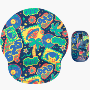 Mouse y alfombrilla de mouse con diseño de Stitch Xtech