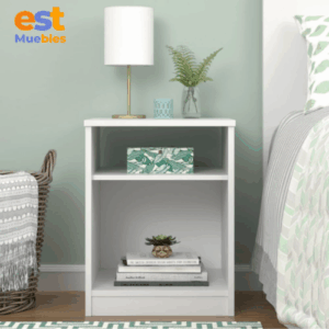 Estetico mueble para dormitorio con repisas MN-0011 | 40cm Ancho x 30cm Fondo x 50cm Alto