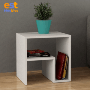 Mesa de noche modular en melamina MN-0012 | 40cm Ancho x 25cm Fondo x 50cm Alto