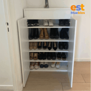 Mueble para almacenamiento de calzado con puertas abatibles-1.00 ancho x 0.70 alto x 0.40 fondo-ZAP-0015