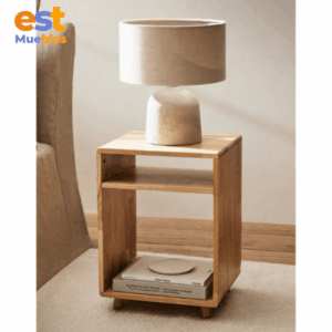 Mesa de noche decorativa en melamina MN-0016 | 37.5cm Ancho x 32cm Fondo x 51cm Alto