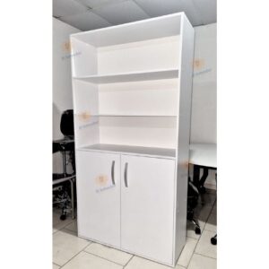 Librera para oficinas con repisas y gavetas–TLS–3093 Blanca– 1.00 ancho x 0.38 fondo x 1.90 altura