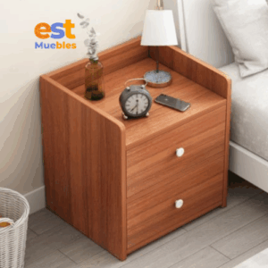 Funcional mesa de noche MN-0041 | 33cm Ancho x 26cm Fondo x 40cm Alto