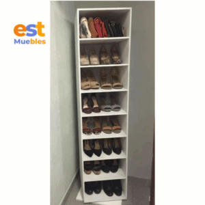 Mobiliario de 8 niveles para almacenamiento de calzado ZAP-0009 | 40cm Ancho x 40cm Fondo x 185cm Alto