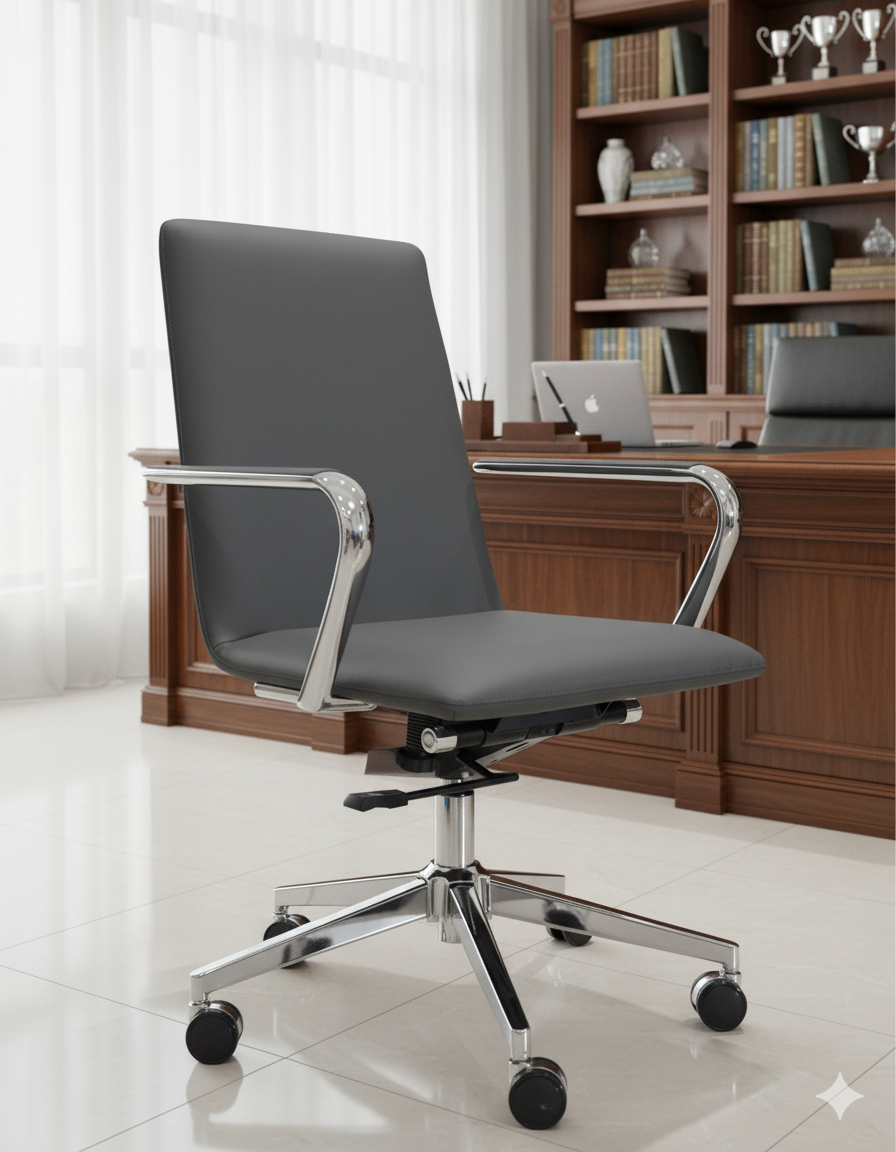 Silla de Oficina Ejecutiva Respaldo Bajo Modelo Oxford - Soporta hasta 330 Libras