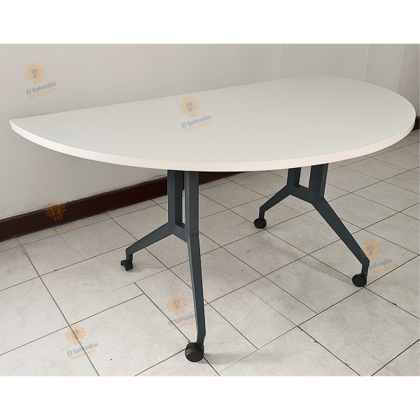 Escritorio Mesa de Trabajo Media Luna con Rodos CNT - 1.50 ANCHO X 0.75 FONDO X 0.76 ALTO