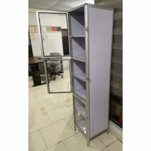 Vitrina Exhibidora Vertical – 1.70 mt Alto x 0.40 mt Ancho x 0.40 mt Fondo - Aleta Porta Candado MAX-45 -