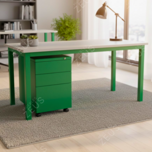 Escritorio Ejecutivo Acier Con Archivo – 1.50 Mt Ancho x 0.60 Profundidad x 0.75 Altura color Verde