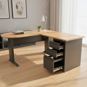 Escritorio Gerencial en L Modelo Dover-1 Color Maple – CNT 210 – 1.50 Frente x 1.50 Lateral x 0.60 Fondo x 0.75 Altura