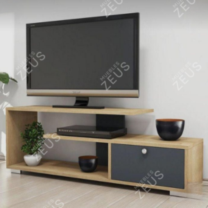 Mesa para TV ZEUS-MTT0019 | 120cm Ancho x 30cm Fondo x 50cm Alto