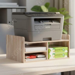 Mueble para Impresora ZEUS-MPI0027 | Organizador de Melamina Natural