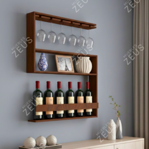 Estante vinero tipo repisa ZEUS-RPM0019 | 75cm Ancho x 15cm Fondo x 100cm Alto