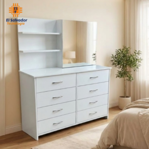 Tocador amplio de 8 gavetas-ZEUS-TCM0007
