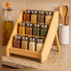 Organizador de especias en melamina-ZEUS-ORG0001 | 30cm Ancho x 26cm Fondo x 31cm Alto