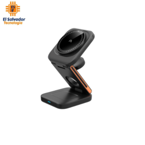 ARG-AC-0144BK-Cargador inalámbrico Argom S4 3 en 1