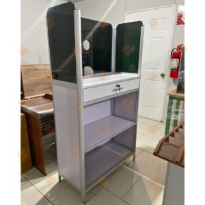 Vitrina para área de cobros MAX-69 | 0.90 m ancho x 0.42 m fondo x 1.67 m alto