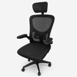 Silla de Oficina Gerencial para Dolor de Espalda Karla Reposabrazos Flexibles Reposacabezas Ajustable | Muebles Zeus El Salvador