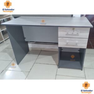 Escritorio Secretarial de Melamina con Llave en la Primer Gaveta - TLS 7777 -  1.20m Ancho x 0.58m Fondo x 0.76m Altura