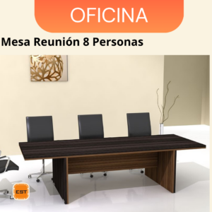Mesa de Reunion TLS para 8 Personas - 2.20 mt Ancho x 1.30 mt Fondo x 0.76 mt Altura M14