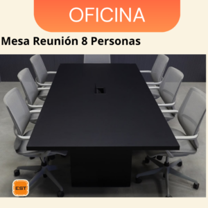 Mesa de Reunion TLS para 8 Personas - 2.20 mt Ancho x 1.30 mt Fondo x 0.76 mt Altura M15