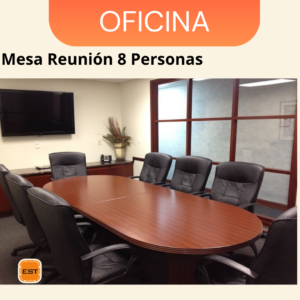 Mesa de Reunion TLS para 8 Personas - 2.20 mt Ancho x 1.30 mt Fondo x 0.76 mt Altura M19