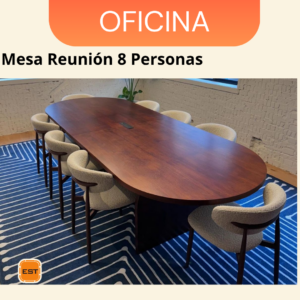 Mesa de Reunion TLS para 8 Personas - 2.20 mt Ancho x 1.30 mt Fondo x 0.76 mt Altura M21