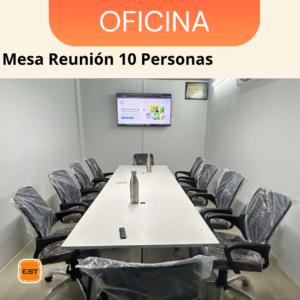Mesa de Reunion TLS para 10 Personas -3.00 mt Ancho x 1.20 mt Fondo x 0.76 mt Altura M23