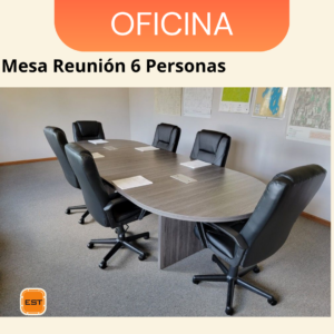 Mesa de Reunion TLS para 6 Personas - 1.80 mt Ancho x 1.20 mt Fondo x 0.76 mt Altura M6