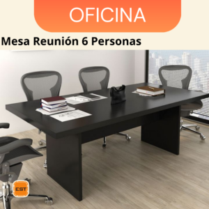 Mesa de Reunion TLS para 6 Personas - 1.80 mt Ancho x 1.20 mt Fondo x 0.76 mt Altura M9
