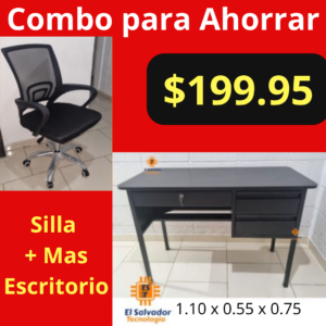 Combo para Ahorrar - Silla de Oficina Ejecutiva + Escritorio Ejecutivo