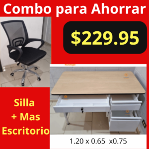 Combo para Ahorrar - Silla de Oficina Ejecutiva + Escritorio Ejecutivo
