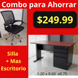 Combo para Ahorrar - Silla de Oficina Ejecutiva + Escritorio Ejecutivo